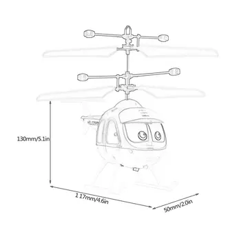 Naujos Indukcinės Nepilotuojamų Skraidančių Žaislų Mini RC Sraigtasparnio Animacinių filmų Nuotolinio Valdymo Nepilotuojamų Orlaivių Vaikas Plokštumos Žaislai, Žaislai Plūduriuoja Dovana