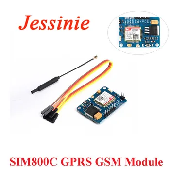 SIM800C GPRS GSM Modulis SIM Bevielio ryšio Modulis TTL Plėtros Taryba Pakeisti SIM900A Su 2.4 G IPX Antena 