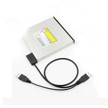 Slimline SATA USB 2.0 SATA 7+6 13 Pin Sata Kabelis, Tvarkyklės CD Įrašymo Linija HDD Disko Adapteris Nemokamai Ratai