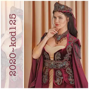 Turkijos Caftan Chna 2020 Dalyvavimas Vestuvių Suknelė Kaftan Vestuvių turkijos bindallı modelleri Kına ve xina kaftanı