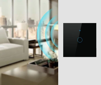 WiFi Smart Switch LED Šviesos Galios Kontrolės Stiklo plokštės Sienos Jutiklinio Jungiklio Nėra Neutralus Reikalaujama, Viešbučio, Miegamojo Puošimas Dirbti Su Alexa