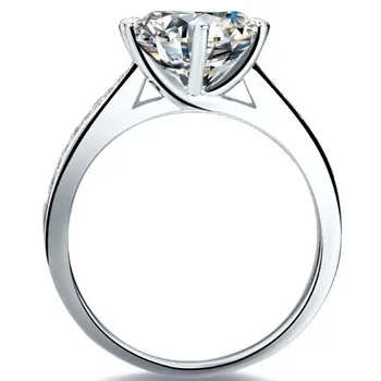 1 Karatų Gryno Aukso 585 Turas Solitaire Mielas Imituoti Deimantų Moterims Vestuvinis Žiedas Visiškai Sukurta Deimantų, Aukso Papuošalai