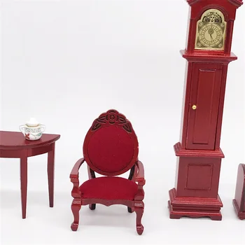 1 Vnt 1:12 Mini Namas Medinis Miniatiūriniai Baldai, Medinės Kėdės, Mini Namų Dekoro Ornamentą Karšto Pardavimo 2019