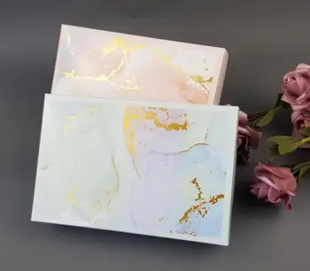 150 pces aukštos klasės mármore dizaino caixa de papel caixa de presente caixa de doces cosméticos maquiagem roupas embalagens port. caixas s