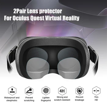 2 Poros TPU Minkštas Plėvelės, Virtualios Realybės Sistemos Priedai Objektyvas HD Protector Aišku, Filmas Oculus Quest Oculus Rift S Oculus Eiti