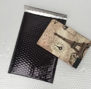 20*28cm Juoda Laivybos pašto maišai,juoda paminkštinti vokai burbulas siuntėjus,Aliuminio burbulas paketas burbulas krepšiai
