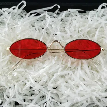 2019 mažas ovalo formos Apvalūs akiniai nuo saulės Moterims, vyrų retro metalo rėmas Vyrų derliaus turas saulės akiniai 90 Akiniai Moterų Gafas de sol