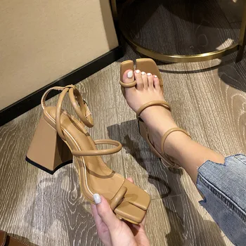 2020 Metų Vasaros Sandalai Moterims Fifo Kanopų Aukštakulniai Sandalai Dizaineris Aikštėje Kojų Juostos Ponios Gladiatorių Sandalai, Batai Zapatos Mujer