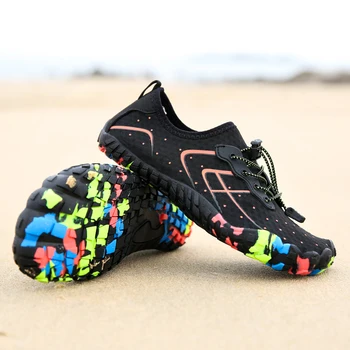2020 Vyrų Aqua Batus Basomis Vyrų Paplūdimio Bateliai Moterims Kvėpuojantis Pėsčiųjų Sporto Batų Quick Dry Upės Jūros Pelkių Batai Sportbačiai