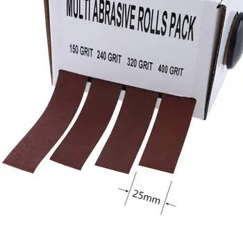 2021 Naujas 6 Metrų 150-400 Smėlis Švitrinis Audinys Roll Poliravimo švitriniu popieriumi Šlifavimo Įrankiai, metalo apdirbimo Medienos apdirbimo