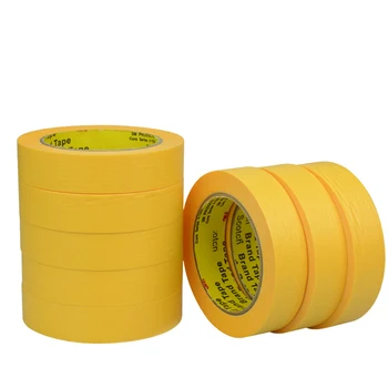 244 geltona tekstūros popieriaus aukštos temperatūros izoliacine juosta 200 Laipsnių Automobilių Kepimo dažų Apsaugos