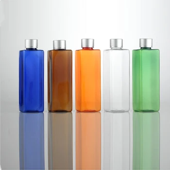 250ml X 20 tuščią langelį spalvos plastiko kelionės butelių pakuotę su užsukamu ,8.5 oz PET makiažas aliejaus butelis, kosmetika