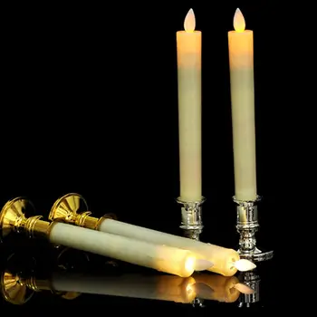 2vnt Plastiko Žvakė Bazės Savininkas Ramstis Žvakidė Stovėti Elektroninių Žvakės Kalėdų Vakarėlį Namų Puošybai