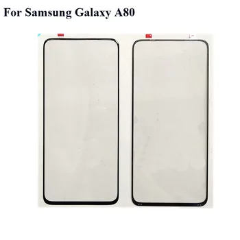 2VNT Samsung Galaxy A80 Jutiklinis Ekranas Stiklas, skaitmeninis keitiklis Skydelis Priekyje, Stiklinis Lęšis Jutiklis Samsung Galaxy A80 80 Be Flex