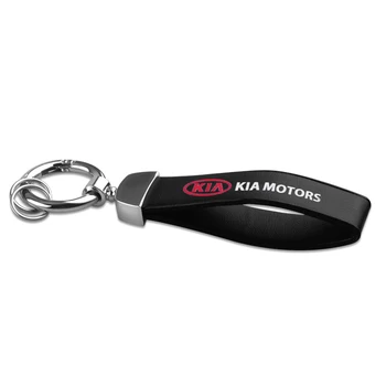 3D mados metalas+Oda Automobilių paketų prižiūrėtojų raktinę Key Chain Automobilio Interjero KIA ceed 2019 rio 3 4 cerato optima sorento sportage automobilių stilius