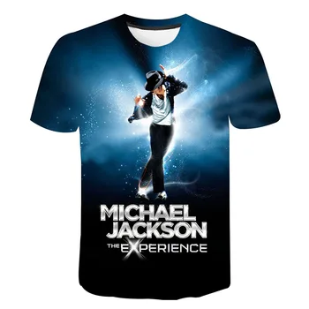 3d Print t shirt Michael Jackson Vyrų, Moterų, Vaikų mados hip-hop t-shirt streetwear Harajuku tees marškinėliai homme cool marškinėlius