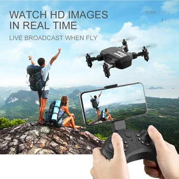 4K HD Mini Drone LS-MIN Sulankstomas Rc Quadcopter Su Plataus Kampo Kamera, Wifi Fpv Drone 4k Profesional Dron