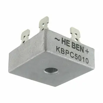4X 50A 1000V diodų tiltas lygintuvas KBPC5010 L6T3