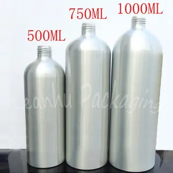 500ML Tuščias Aliuminio Buteliukas Su Užsukamu , 500CC Tonerio / Vandens / Losjonas Sub-išpilstymo , Tuščias Kosmetikos Pakuotę ( 10 VNT/Lot )