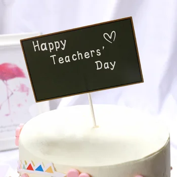 7pcs Pyragas Apdaila Laimingas Mokytojo Dieną Tortas Toppers Mažai Draugų, Mokytojų ir Mokinių Desertas Cupcake Dekoro Prekes