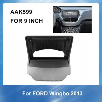 9 Colių 2DIN Auto Automobilis Radijo Multimedia grupė GPS navigacija Ford Wingbo 2013 DVD Fasciją brūkšnys mount kit automobilių reikmenys