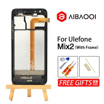 AiBaoQi Naujas Originalus 5.7 colių Jutiklinis Ekranas + 1440X720 LCD Ekranas +karkaso konstrukcijos Pakeitimo Ulefone Sumaišykite 2 modelio Telefonas