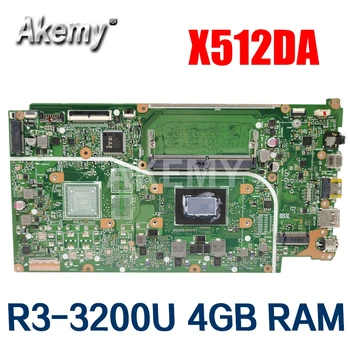 Akemy Už ASUS VivoBook 15 X512DA F512D X512DA-SS3505T Laotop Mainboard X512DA Plokštė R3-3200U CPU 4 GB RAM nemokamas pristatymas