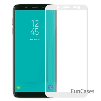 Apsauginis Stiklas Samsung Galaxy J6 J 6 2018 Pilnas draudimas Screen Protector Atveju 