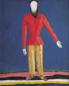 Aukštos kokybės Aliejaus tapybos Drobės Kopijos Valstiečių (1932 M) Pagal Kazimieras Malevich rankomis dažyti