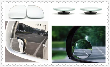 Auto dalys, mažas apvalus veidrodis automobilio galinio vaizdo veidrodis blind spot plataus kampo objektyvas Jeep Cherokee Renegade Wrangler Kompasas