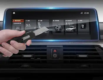 Automobilių Grūdintas Stiklas Ekrano Apsauginės Plėvelės Lipdukas GPS Multimedia LCD Guard Apsaugo BMW X3 2018 Interjero Priedai