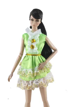 Aštrių Žalia Sijonas, Suknelė Apranga Kostiumas Komplektai Barbie, BJD FR SD Lėlės Drabužiai Vaidmuo Žaisti Reikmenys, Žaislai Mergina