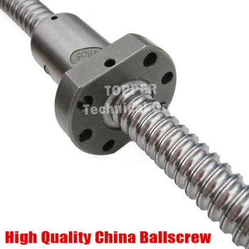 BallScrew 1605 SFU1605 L=700mm Valcavimo Kamuolys varžtas su vienu Ballnut už CNC dalys BK/BF12 standartas pabaigos apdirbta