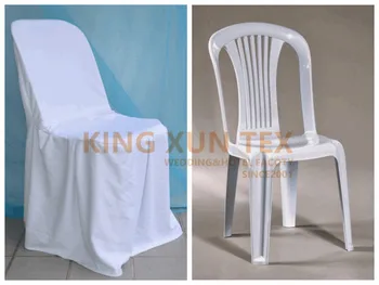 Baltos Spalvos Kėdė Padengti Plastiko Banketų, Vestuvių Kėdė Padengti Šalies Atveju Hotel Apdaila
