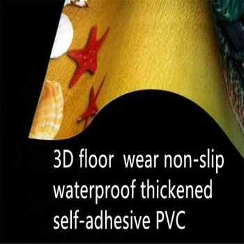 Beibehang kokybės Užsakymą 3D tapetai, grindų dėvėti ne slydimo atsparus vandeniui sutirštės lipnios PVC grindų lipdukas tapyba, Piešiniai