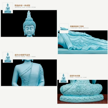 Budos Statula Tailando Buda SculptureHome Dekoro Biuro Stalo Papuošalas Dovanų, Derliaus Statulėlės Indų Įrengimo Miegojimo Buda