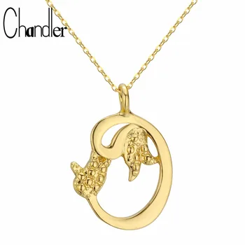 Chandler Aukso Spalvos Gėlių Karoliai Pakabukas Dvigubai Tulpių Aukso Spalva Dievas Senovės Artimųjų Rytų Bling Colier Grandinės 40cm Bijoux