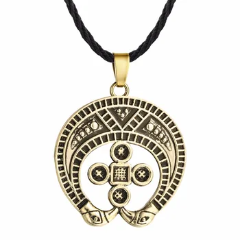 Chandler Lunnitsa Antgamtinių Amuletas Pakabukas Karoliai Geometrijos Retro Tibeto Dvasinis Religinių Juvelyrikos Sėkmės Mados Colier