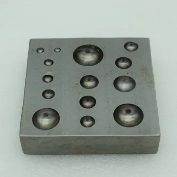 Dapping Blokas 80*80*20mm Plieno Papuošalai Formavimo Juvelyrų, kad kalvystė Sidabro Doming Įrankis