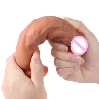 Dildo suaugusiųjų masturbacija PVC dildo extra long 18,5 cm storio rankos saugus, netoksiškas suaugusiems skatinti orgazmas netikrą JJ gėjų meilės