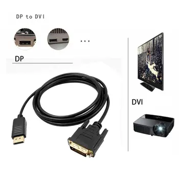 DisplayPort DP į DVI Kabeliu Vyrų Vyrų Ekranas Uosto į DVI Ryšio Adapteris 1080P HD HDTV PC Nešiojamas Projektorius