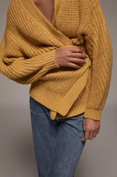 Europa ir Jungtinės amerikos valstijos didmeninė 2020 m. rudenį lankas puošia moterų megztinis N8-36792