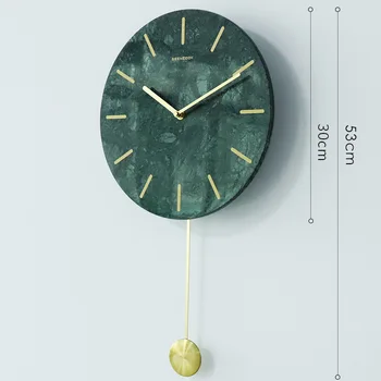 Europos Stiliaus Marmuro Sieninis Laikrodis Šiuolaikinės Kūrybos Aukso Big Swing Laikrodžiai Sienos, Namų Dekoro Silent Žiūrėti Namuose Duvar Saati Dovana FZ904