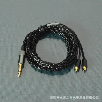 Garso, ekrano kabelio, kabelis Shure ausinių laidą se215 235 846 pakeitimo kabelis MMCX jungtimi