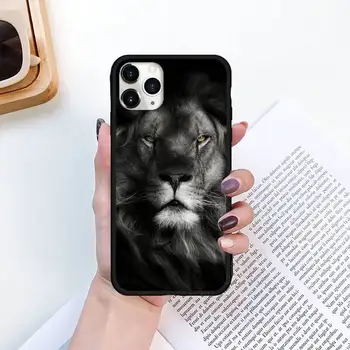 Gyvūnų Liūtas Telefono dėklas skirtas iPhone 11 12 pro XS MAX 8 7 6 6S Plus X 5S SE 2020 XR mini