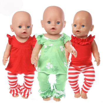 Hallowmas Lėlės Drabužiai Tinka gimęs kūdikis 43cm Lėlės Drabužiai Lėlės Priedai 17inch baby Doll