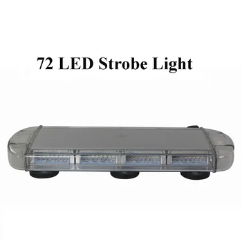 HEHEMM 72W LED Automobilio Stogo Blykstės Lempos Magnetinio Pritvirtinta Įspėjamoji Lemputė Baras Pagalbos automobilis 12V 24V 54cm