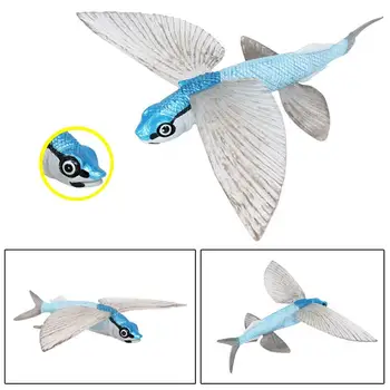Imituojamas Akvariumas Statinio Gyvūnų Flying Fish Modelis Jūrų Gyvenimo Modelį Vaikams Geriausia Kalėdų Dovana
