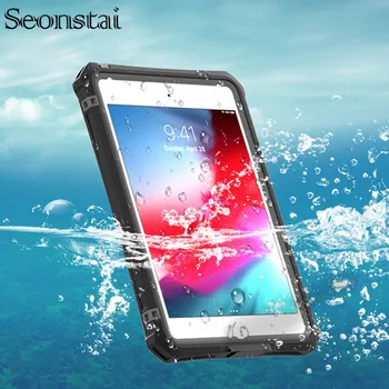 IPad Mini 4 Vandeniui Tablet Case for iPad Mini 5 atsparus smūgiams Dulkių Įrodymas Dangtis su Reguliuojamu Stovu įtaisytąjį Ekraną Apsaugoti