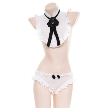 Japonijos Apatinis Trikotažas Lolita Bunny Girl Vasaros Sleepwear Micro Bikini Babydoll Seksualus Kostiumai, Moterims, Apatinis Trikotažas Nustatyti Mielas Moteriškas Apatinis Trikotažas